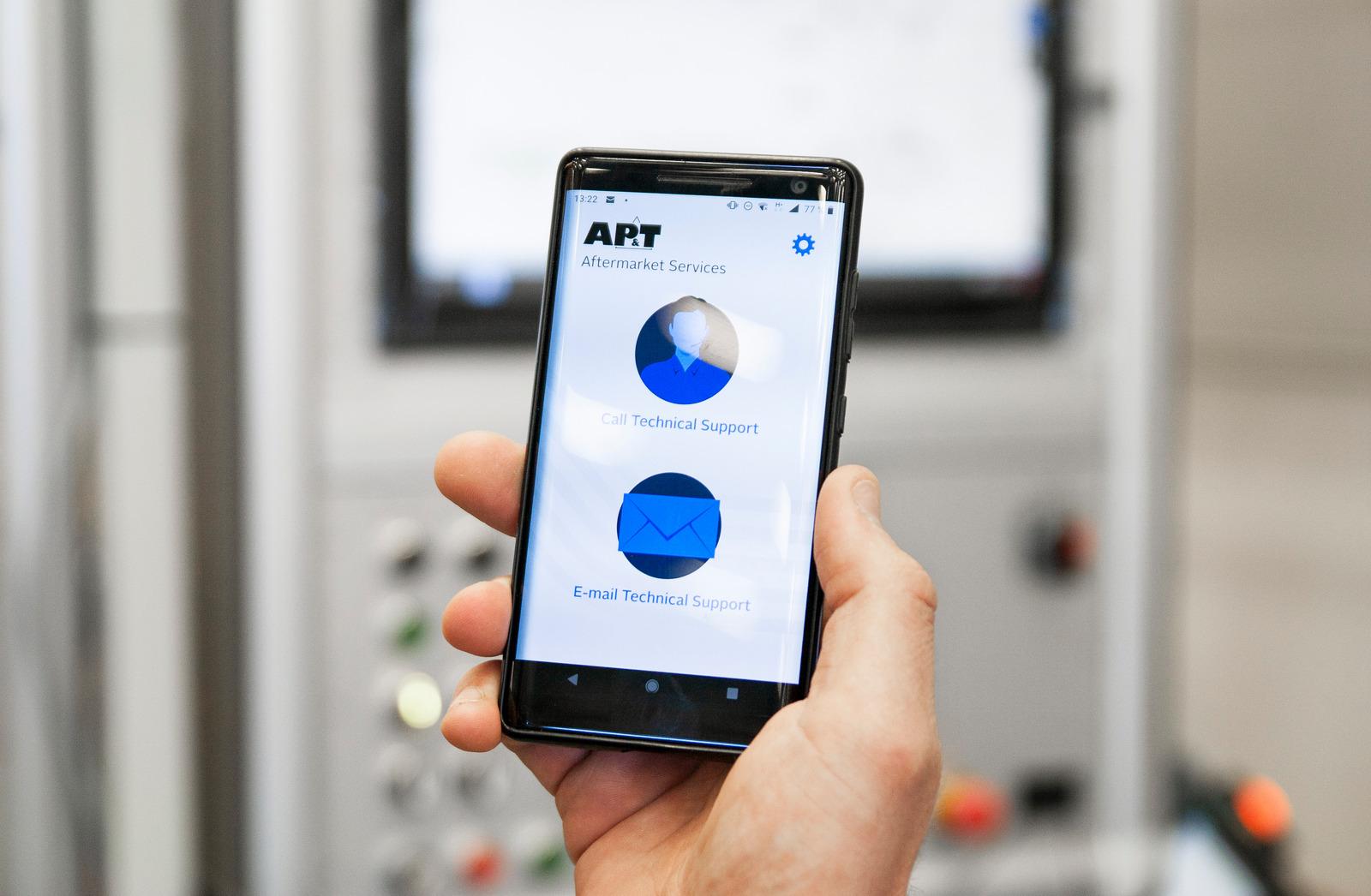 AP&T's new mobile app makes it easier to get support. 